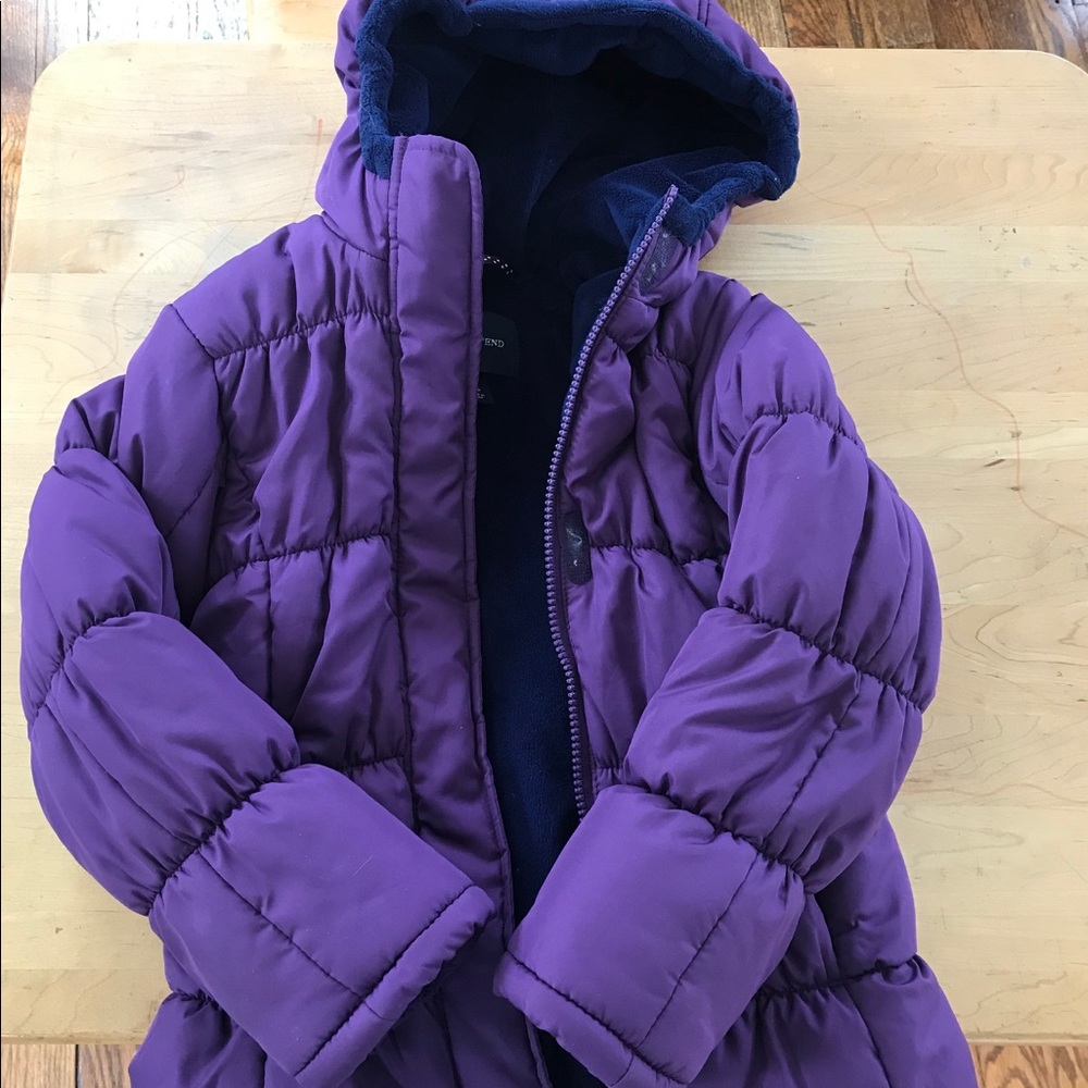 Lands’ End Fleece-lined Winter Jacket Size 5-6